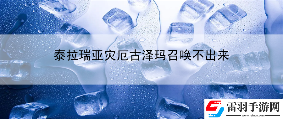 泰拉瑞亞災(zāi)厄古澤瑪召喚不出來(lái)