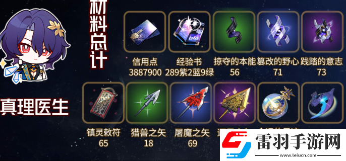 崩壞星穹鐵道1.6真理醫生培養材料是什么