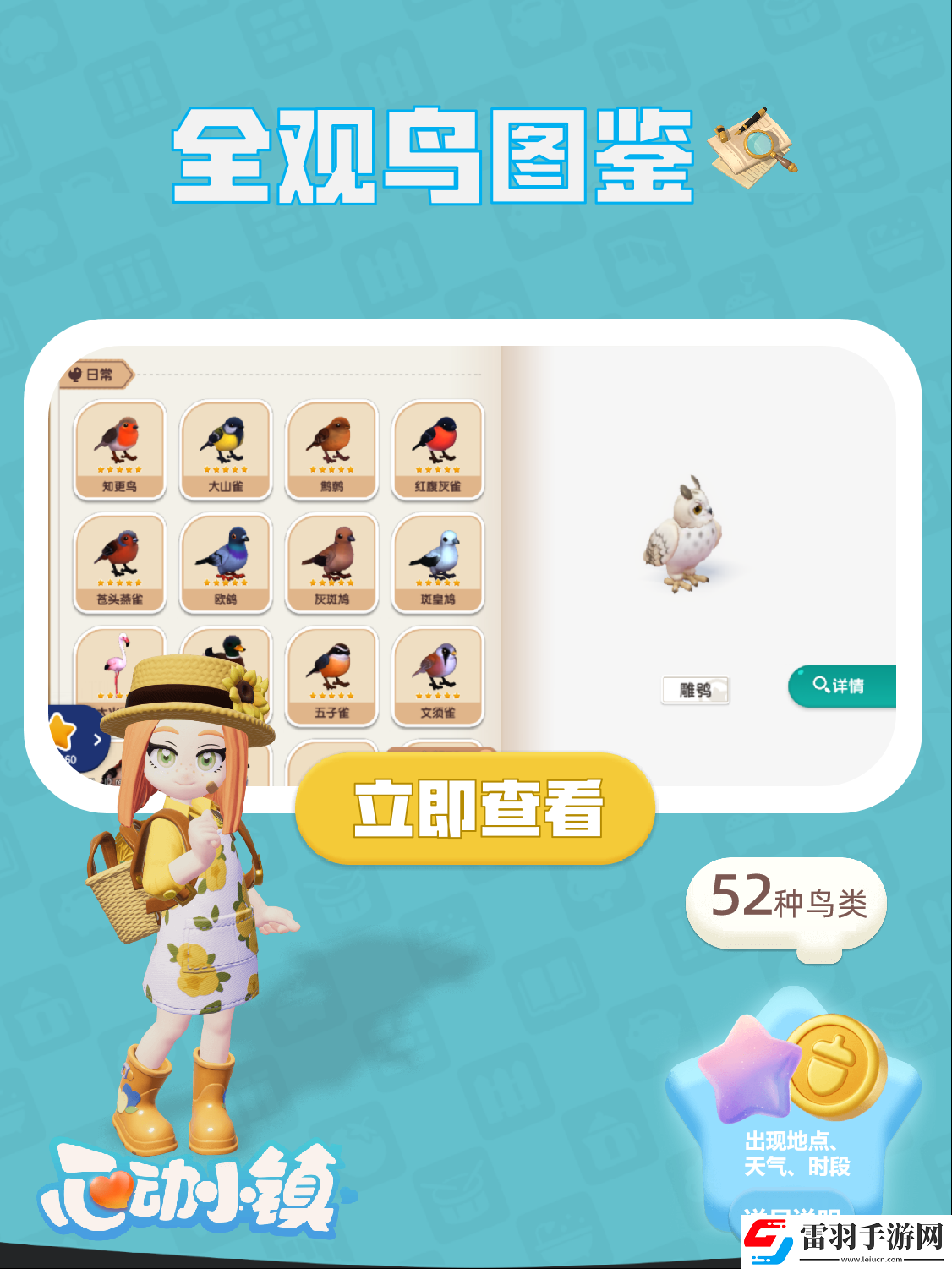 心動小鎮手游觀鳥全圖鑒