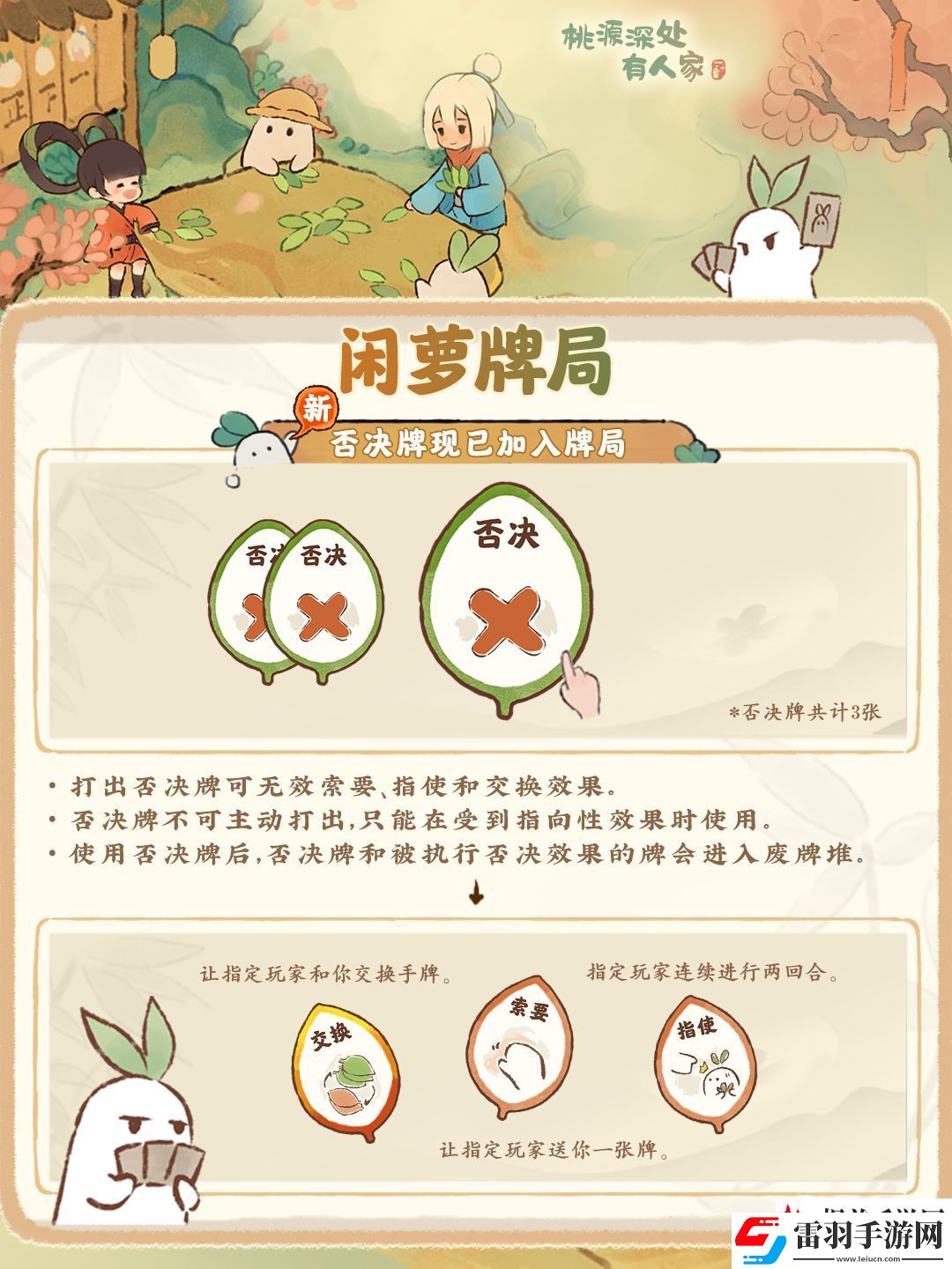 桃源深處有人家蘿卜牌「否決」登場！對交換say
